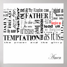 lords prayer print