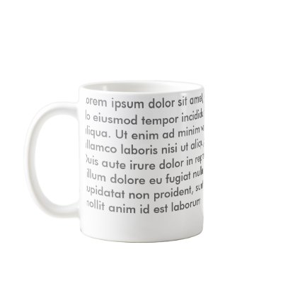 Lorem ipsum dolor sit amet mug by bebek_ijo