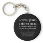 Lorem Ipsum keychains