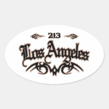 Los Angeles 213 Stickers