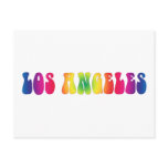 Los Angeles 60's Tie Dye Blank Art Postcard