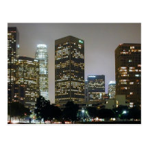 Los Angeles At Night Postcards