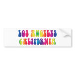 Los Angeles CA 60s Tie-Dye bumper stickers