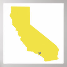 Los Angeles, California Love Poster