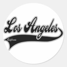 Los angeles California Round Sticker
