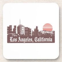Los Angeles Linesky Beverage Coasters