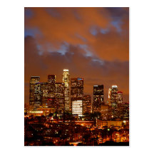 Los Angeles Red Skies Postcards