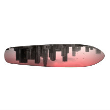 Los Angeles red sky Skateboard Deck