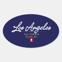 Los Angeles Script Stickers