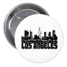 Los Angeles Skyline Button