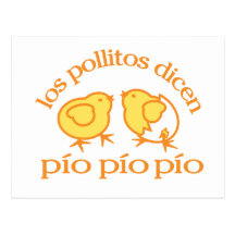 los pollitos dicen... post card