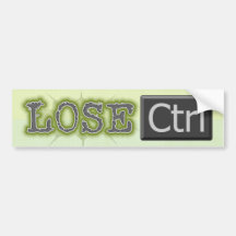 Lose Ctrl Bumper Stickers