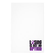 Losing Is Not An Option Chiari Malformation Customised Stationery