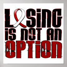 Losing Is Not An Option Head Neck Cancer Poster