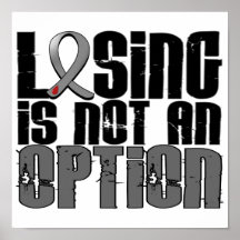 Losing Is Not An Option Juvenile Diabetes Poster