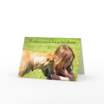Loss of a pet card