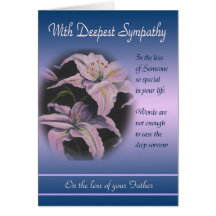Loss of Father - With Deepest Sympathy Card