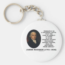 Loss Of Liberty At Home Charged Against Danger Keychain