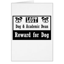 Lost Dog Academic Dean Greeting Card