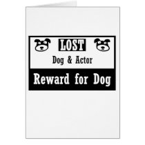 Lost Dog Actor Greeting Card