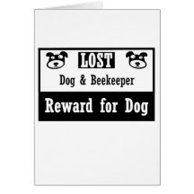 Lost Dog Beekeeper Greeting Card