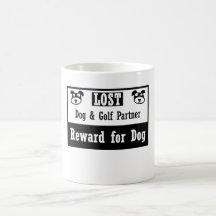 Lost Dog Golf Partner Coffee Mugs