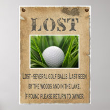 LOST - Golf Ball Poster