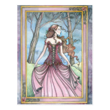 Lost in Avalon Fairy Tale Postcard
