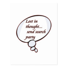 LOST IN THOUGHT POST CARD