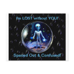 Lost without you postcards
