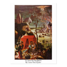 Lot And His Daughters, By Lucas Van Leyden Postcards