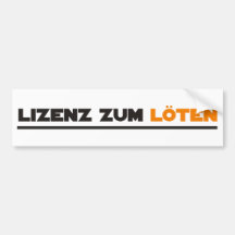 löten bumper sticker