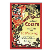 Lotion Edista ~ Vintage French Advertising Poster posters
