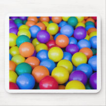 Lots of colourful plastic balls mouse mat