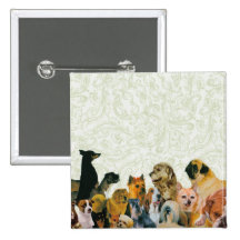 Lots of Dogs Collage button