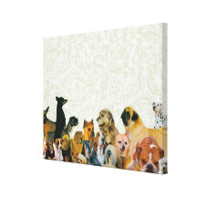 Lots of Dogs Collage Canvas Prints