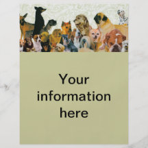 Lots of Dogs Collage flyers
