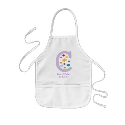 Lots of Fishes in the "C"_multicolored goldfish Apron by Artful_Animalz