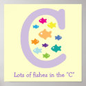 Lots of Fishes in the "C"_multicolored goldfish posters