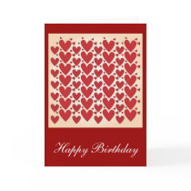 "Lots of Hearts" Birthday Design Card