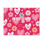 Lots Of Hearts Post Card