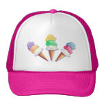 LOTS of ICE CREAM FLAVORS by SHARON SHARPE Mesh Hats