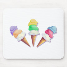 LOTS of ICE CREAM FLAVORS by SHARON SHARPE Mouse Mats