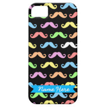 Lots of Moustaches (black) Customisable!