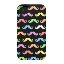 Lots of Moustaches (black) Iphone Case-Mate iPhone 4 Cases