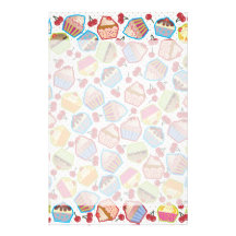 Lotsa Cupcakes n Cherries Stationery