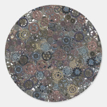 LotsOfGears071812.png Round Sticker