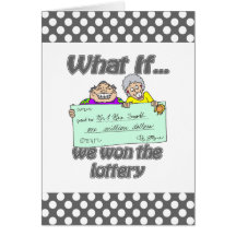 Lottery winners card