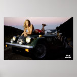 Lotti B On Top of Car Poster posters