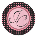 Lotti Dotti - Initials Sticker (Baby Pink)